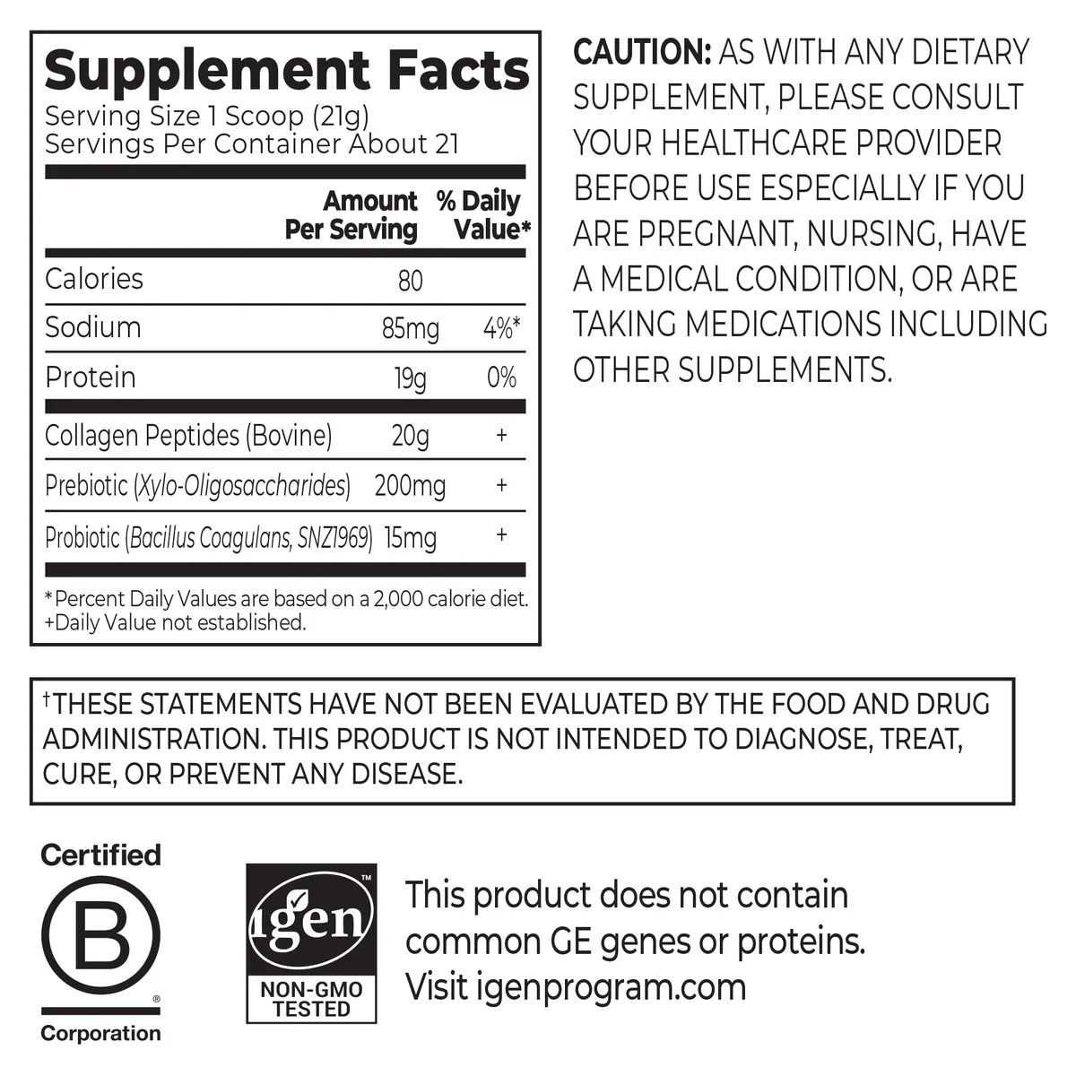 Collagen Peptides + Prebiotics & Probiotics - Image 2