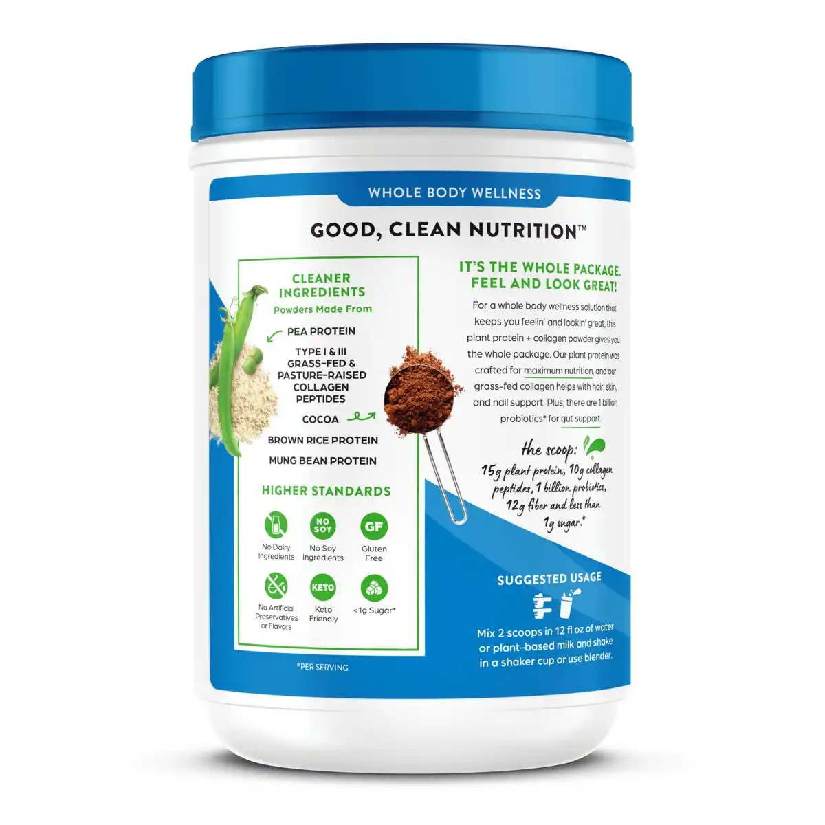 Plant Protein Plus Collagen - Chocolate - Image 3