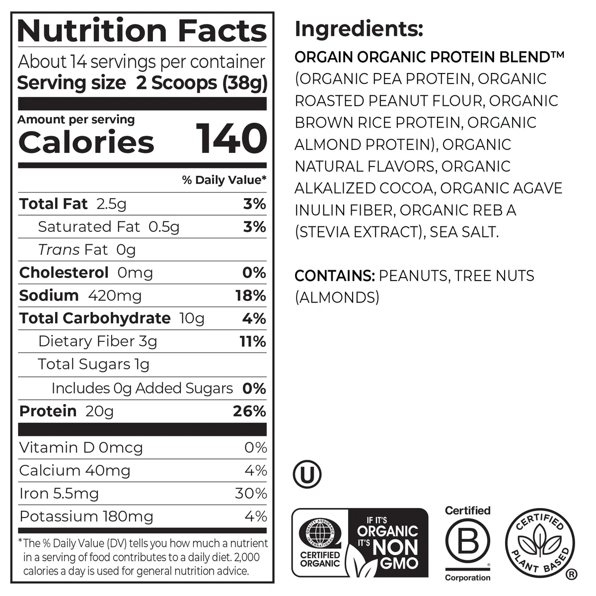 Nut Butter Protein Powder - Dark Chocolate Peanut Butter - Image 2