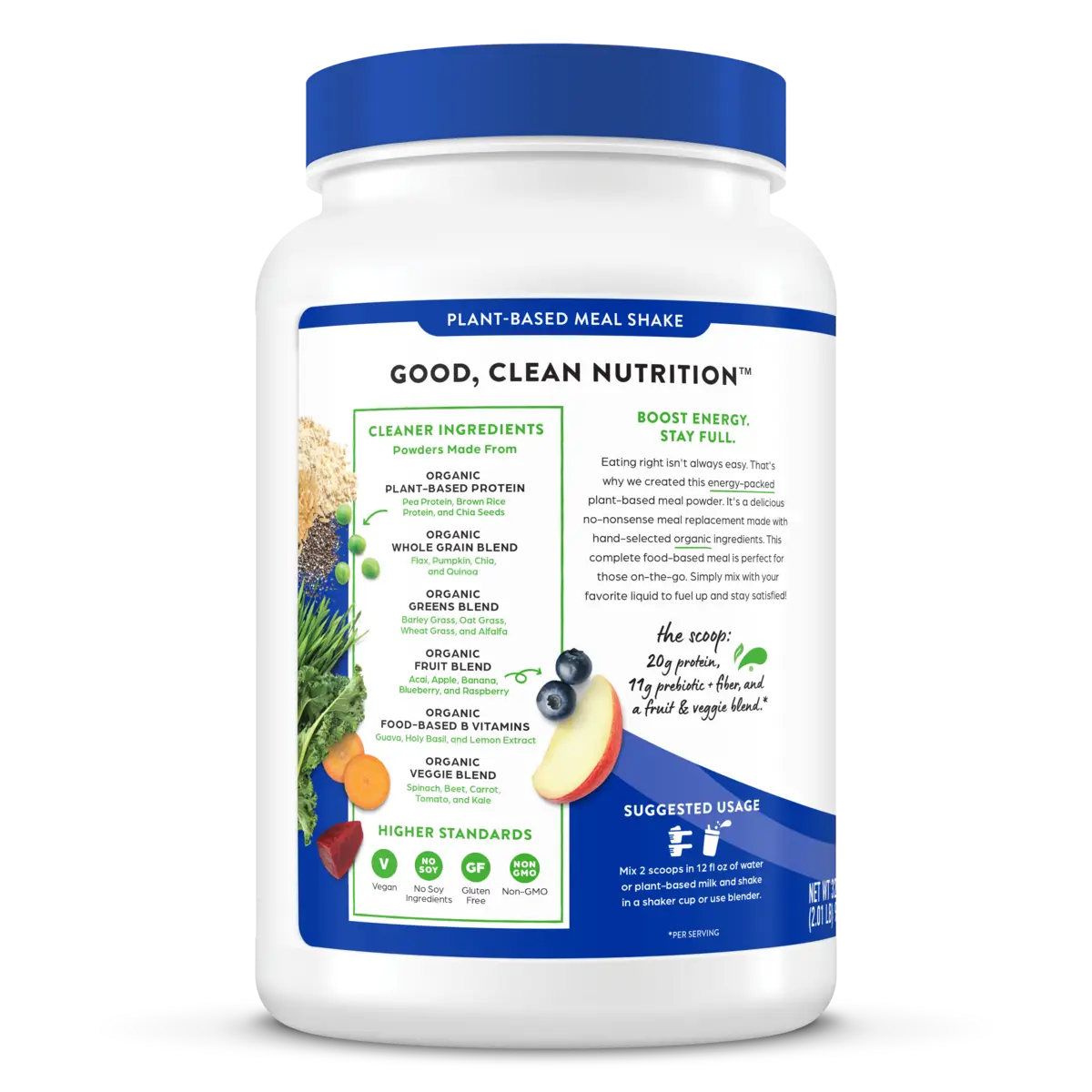 Organic Meal Powder - Creamy Chocolate Fudge - Image 3