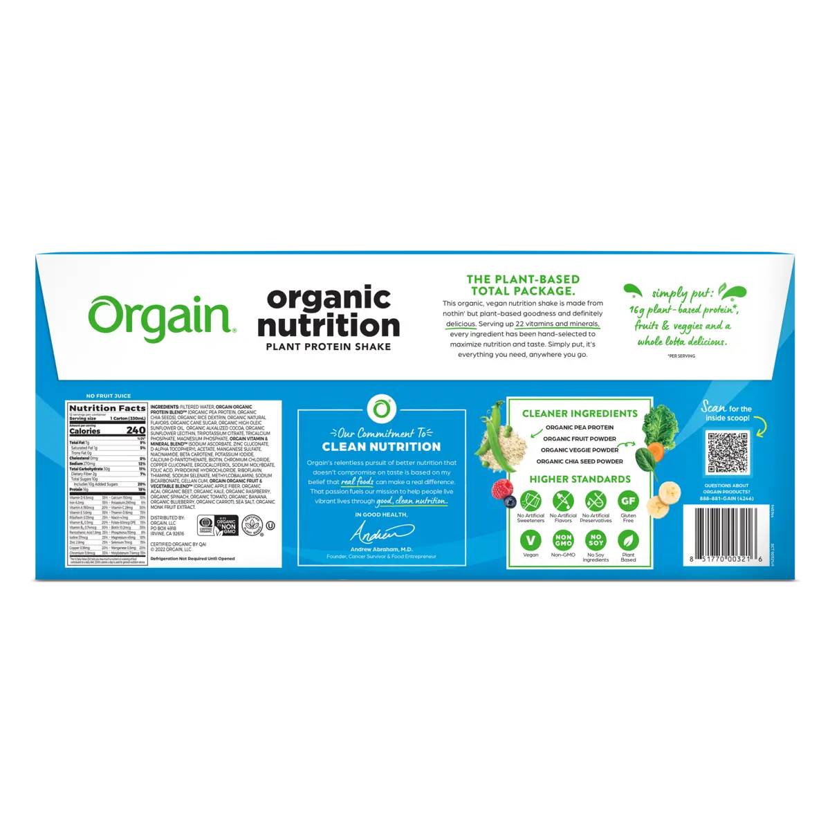 Vegan Organic Nutrition Shake - Smooth Chocolate - Image 6